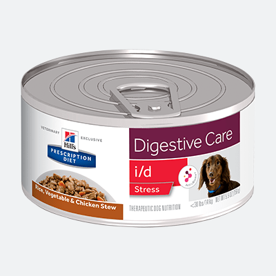 Prescription Diet i/d Stress Canine Rice, Vegetable & Chicken Stew alimento umido per cani